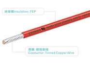 FEP wires UL758 AWM3239 26AWG 15000V/200C white for heater home appliance light industrial power