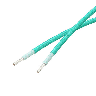24awg UL3122 Fiberglass Braided Stranded Wire Rubber Coated