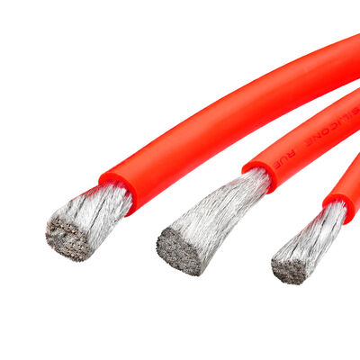 200C High Temperature 600V Rated Voltage Super Soft Silicone Battery Cable for Energy Storage Systems