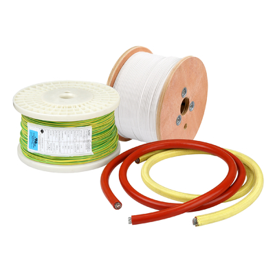 UL3241 iluminación roja aislada goma de silicona del Uav del alambre 300v 200C 20AWG pie2