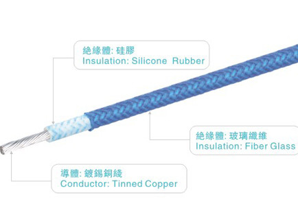 Los cables de la goma de silicona UL3074 atan con alambre 12AWG 600V/200C para Heater Industrial Power