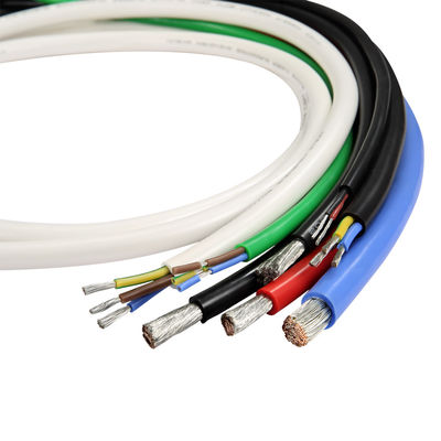 600v 150C alambre aislado de caucho de silicona UL3213 8AWG FT2 verde para luces de UAV