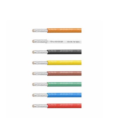 Cable UL1180 PTFE 200C resistente a altas temperaturas 12-32 AWG