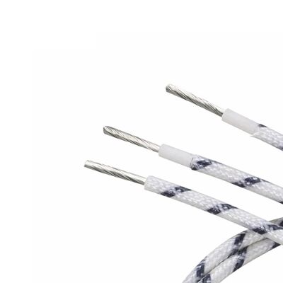 UL3069 Certified 150C Heat Resistance 600V Rated Voltage Silicone Fiberglass Braided Wire in 305m/roll
