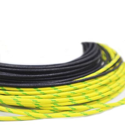 UL3075 600V Tensión nominal 200C Temperatura nominal 10AWG Diámetro de alta flexibilidad Silicone de caucho de fibra de vidrio alambre trenzado