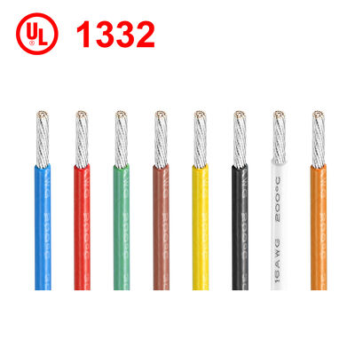 Cable Aislado UL1332 FEP con Conductor de Cobre Estañado, Flexible y Temperatura Nominal de 200°C para Electrodomésticos