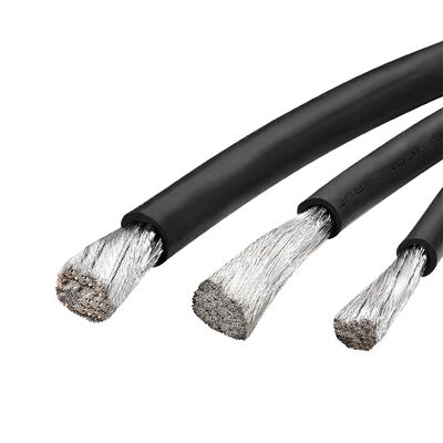 Cable de batería de silicona de alta temperatura de 200C 600V con conductor de cobre enlatado